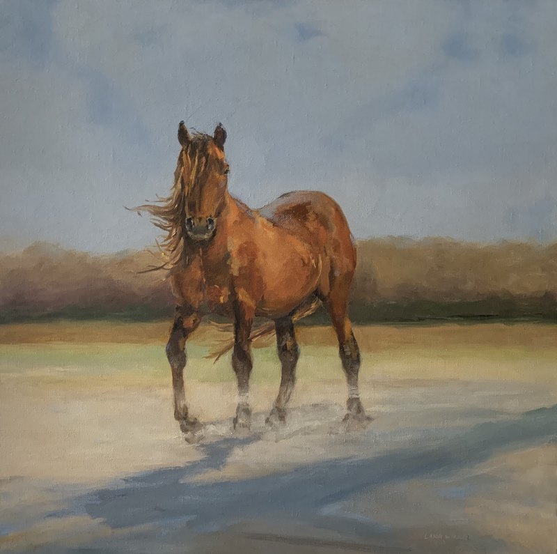 Painting-of-a-horse-by-Lana-Ford-Winneberger